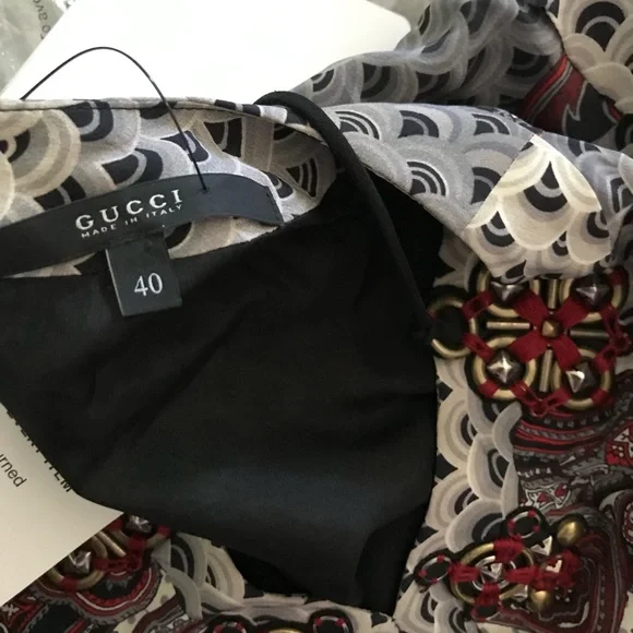 NWOT Gucci leather tassel detail dress - Picture 8 of 8